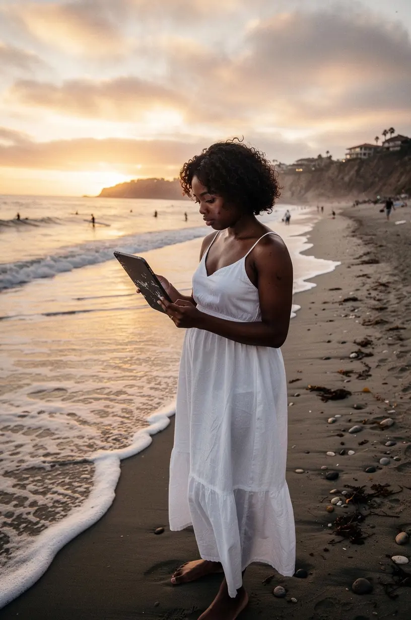 Professional reviewing a checklist for optimizing software settings to enhance usability and reduce distractions.