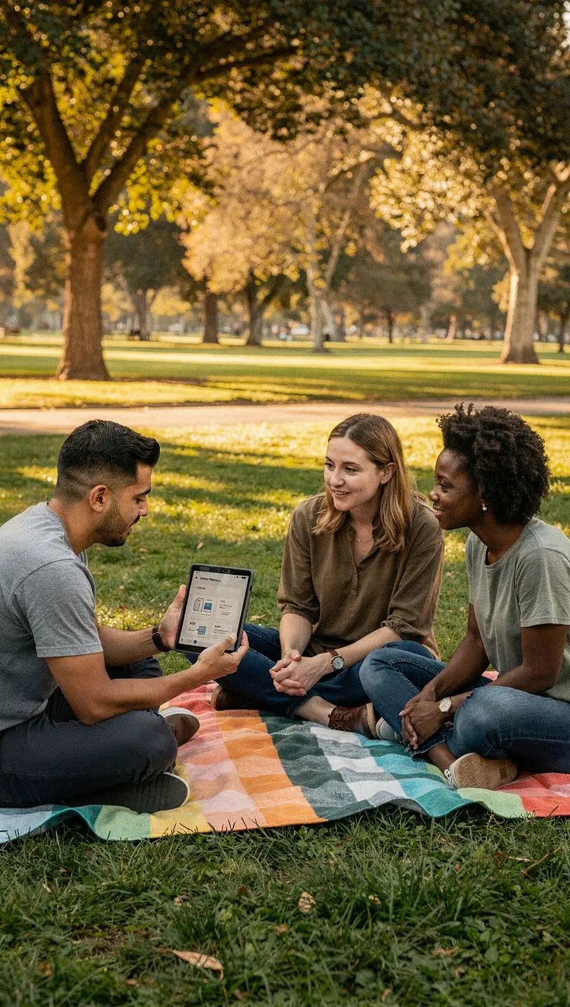 Infographic showing comparison between complex and minimalist digital setups highlighting clarity and focus.